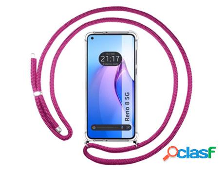 Carcasa Oppo Reno 8 5G TUMUNDOSMARTPHONE Colgante Rosa