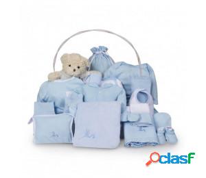 Cesta bebé clásica ensueño azul