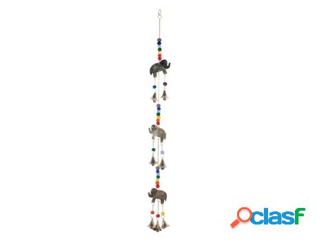 Colgante 3 Elefantes 7 Chakra Decoración Colgantes Metal