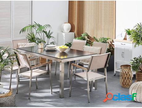 Conjunto de Jardín Grosseto (Beije - Acero Inoxidable