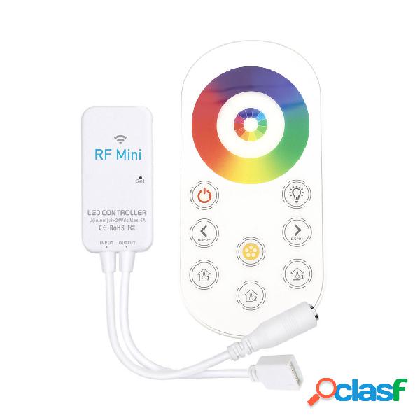 Controlador rf mini tira led rgb+cct + mando