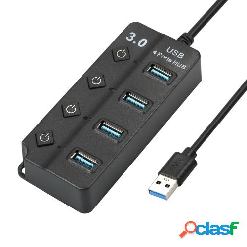 Convertidor de concentrador USB 3.0 de alta velocidad 4 en 1