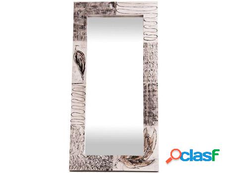 Espejo Artesanal LOHOART Decapé (Plata - 150 x 70 cm)