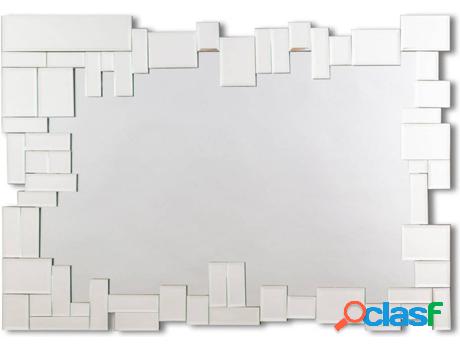 Espejo de Pared DEKOARTE Rectangular (Plateado - 100x70cm)