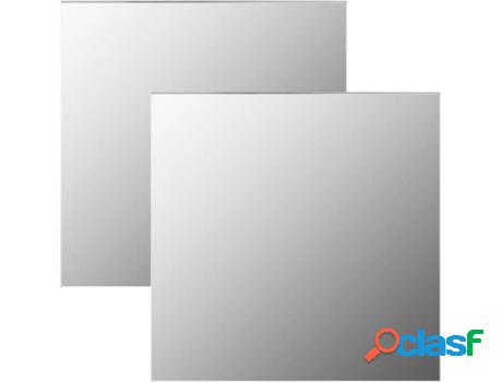 Espejo de Pared VIDAXL Vidrio (Gris - 50x50 cm)