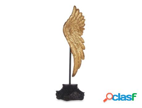 Figura Decorativa Dorado Alas De Ángel Poliresina (8,5 X