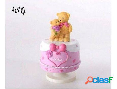 Figura HOGAR Y MÁS Musical Pastel Osito (12x8 cm)
