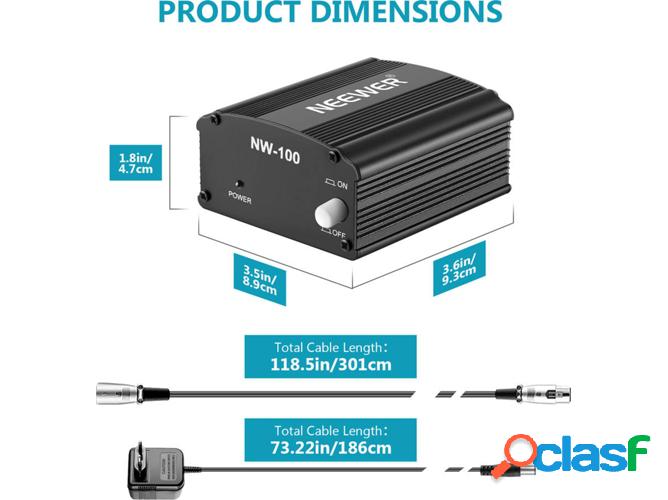 Fuente de Alimentación NEEWER XLR (Negro)