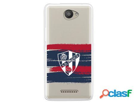 Funda Para Bq Aquaris U Del Huesca Rayas Transparente -