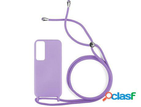 Funda SKYHE por Huawei P Smart 2021 Gel con Cordón Violeta