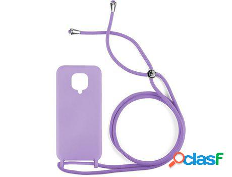 Funda SKYHE por Xiaomi Redmi Note 9S Gel con Cordón Violeta