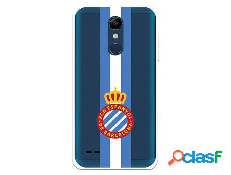 Funda para LG K11 del RCD Espanyol Escudo Albiceleste Escudo