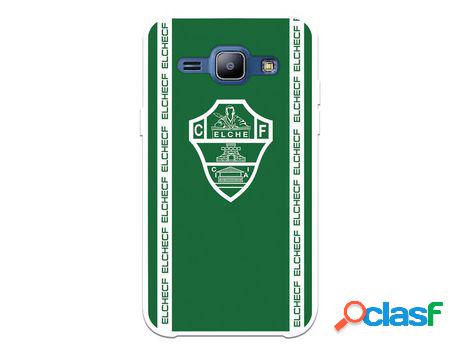 Funda para Samsung Galaxy J1 del Elche CF Escudo Fondo Verde