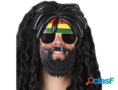 Gafas DISFRAZZES Jamaicano Con Rastas Y Barba