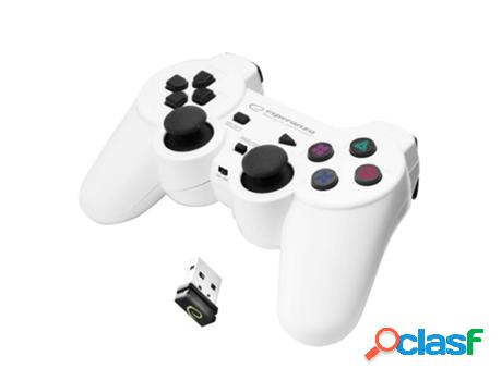 Gamepad inalámbrico para PC/PS3, GX600 - Blanco