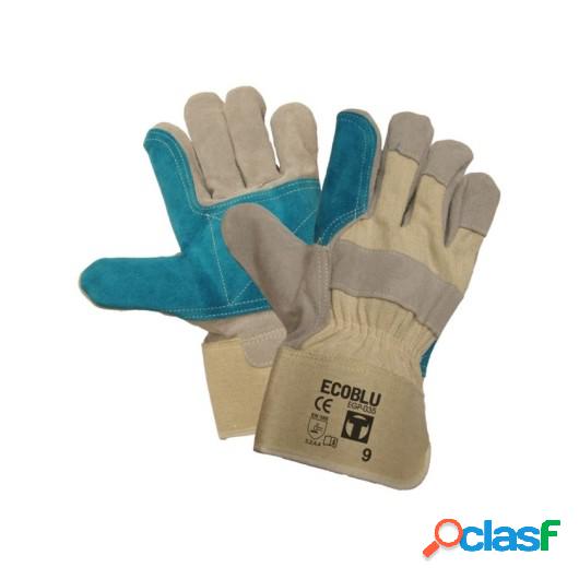 Guante Siderurgia L09 Americano Eco Blu Piel Gr/Az 3L