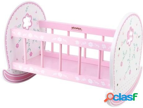 Juguete WOOMAX Cuna de Madera para Muñecas (+ 3 Años)
