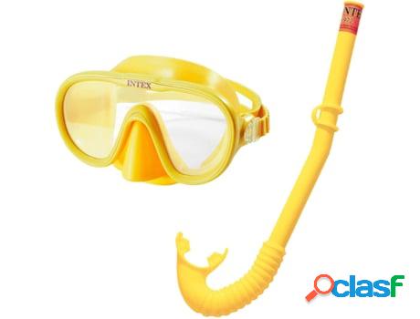 Kit de Buceo INTEX Adventure (Amarillo - PVC)