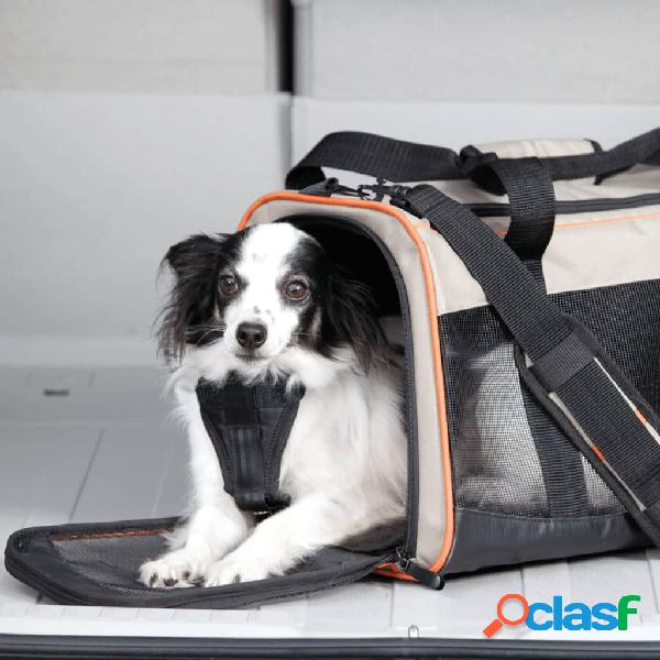 Kurgo Bolsa transporte perros Wander Carrier negro, naranja