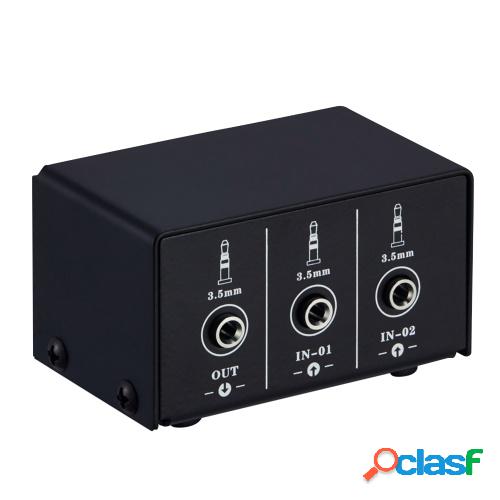 LINEPAUDIO Audio Switcher RCA 2 en 1 salida / 1 en 2 salidas