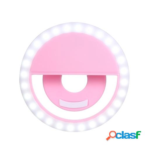 Led Selfie Light Circle Flash Fill Clip Cámara Lámpara Luz