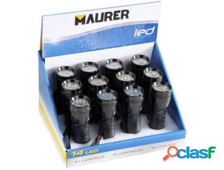 Linterna maurer led 14 3aaa (expositor 12 piezas)