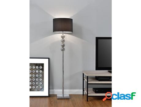 Lámpara de pie LUX.PRO Negro/Cromo (60 W - E27)