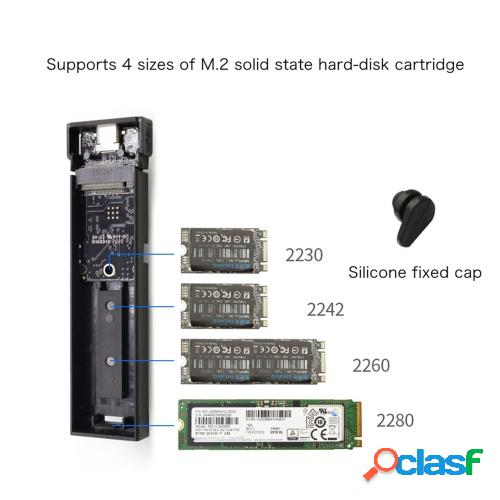 M2 SSD Carcasa NVME Carcasa M.2 a USB Tipo C 3.1 Adaptador