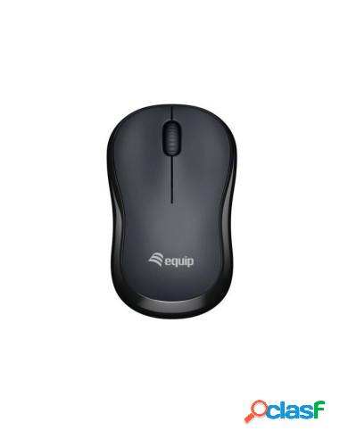 MOUSE EQUIP WIRELESS CONFORT 1200DPI BLACK