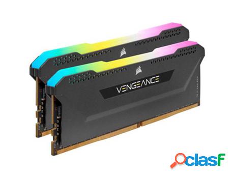Memoria RAM DDR4 CORSAIR (2 x 16 GB - 3200 MHz - Negro)