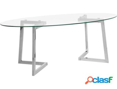 Mesa de Centro Fresno (Transparente - Cristal -60x120x45 cm)