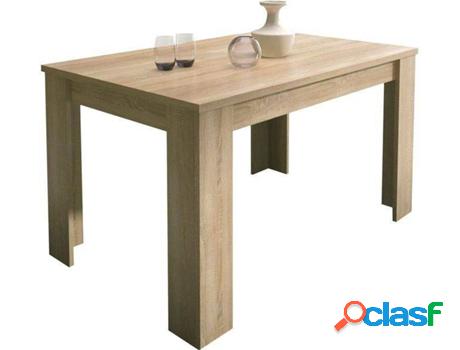 Mesa de Comedor HOMESOUTH Cambria Claro (Melamina - 138 x 76