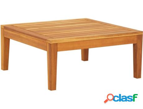 Mesa de Jardín VIDAXL (Marrón- Madera de acacia- 64 x 64 x