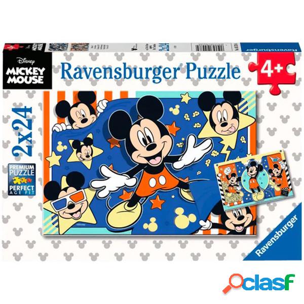 Mickey Mouse Puzzle 2x24p