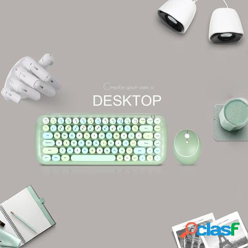 Mofii CANDY Keyboard Mouse Combo 2.4G Wireless Mixed Color