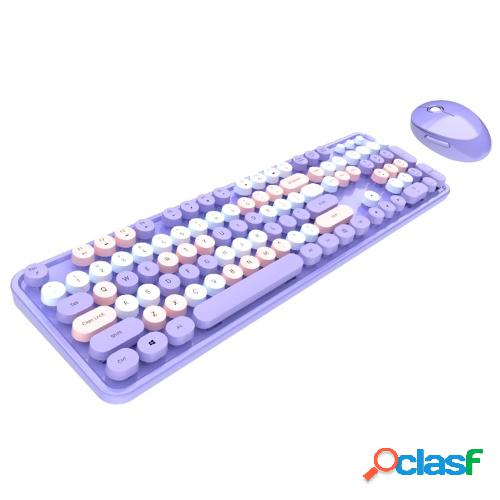 Mofii Sweet Keyboard Mouse Combo Mixed Colour 2.4G Wireless
