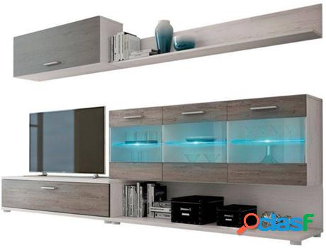 Mueble de TV HOMESOUTH Andersen Pino - Gris