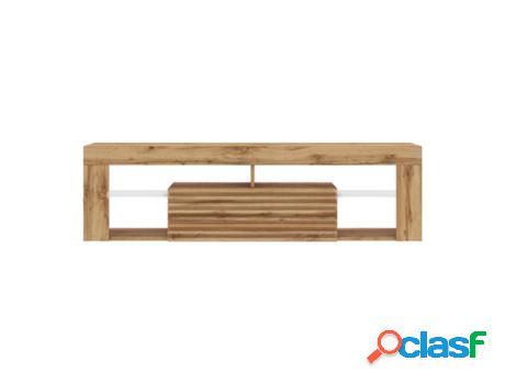 Mueble de TV SELSEY Bianko Roble (140 x 50.5 x 35)