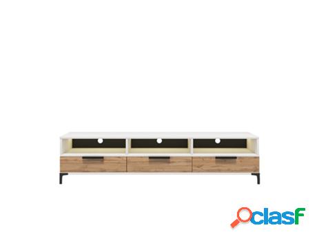 Mueble de TV SELSEY Rikke Blanco (160 x 39 x 31.5)