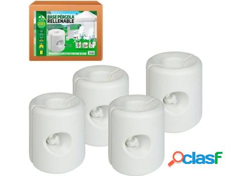 Pack de 4 Soportes para Carpas AKTIVE 62201 Blanco