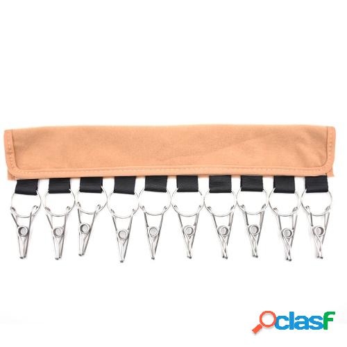 Perchas de tela portátiles Viajes Pinzas de ropa plegables