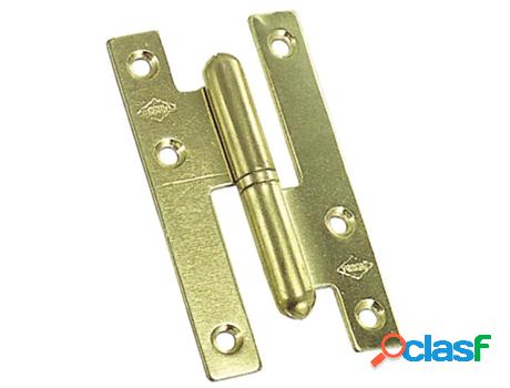 Pernio latonado 403 9.5 mm derecha canto cuadrado caja 20