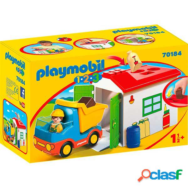 Playmobil 70184 1.2.3 Cami?n con Garaje