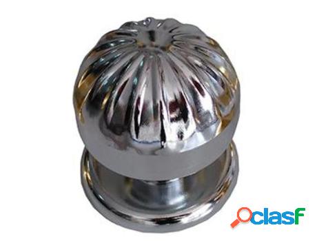 Pomo puerta k27 64 mm acero cromado