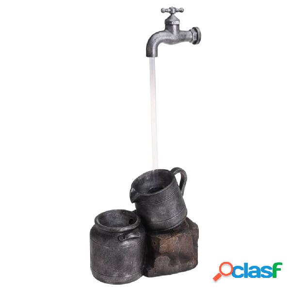 ProGarden Fuente con figura de regadera e iluminación LED