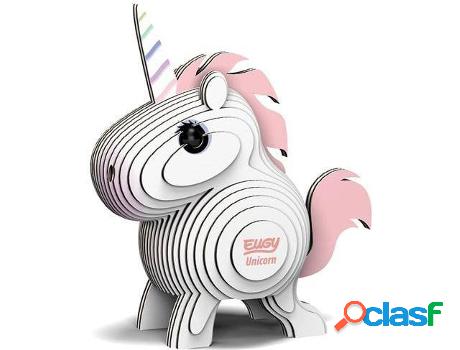 Puzzle 3D EUGY Unicornio (Edad mínima: 6 años)