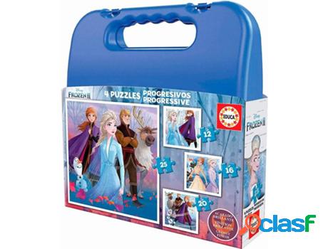 Puzzle Infantil EDUCA BORRAS Maleta Frozen (+3 años)