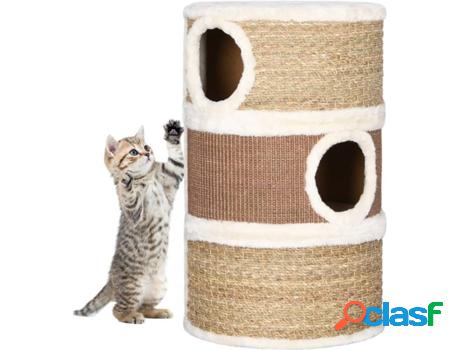 Rascador para Gatos VIDAXL (Marrón - 36 x 60 cm - Hierba