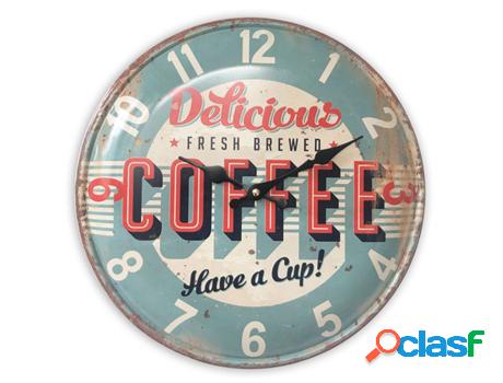 Reloj Azul de MDF 35*1*35cm