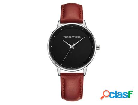 Reloj TWOBROTHERS Classy Ayla Brown Mujer (Cuero - Negro y